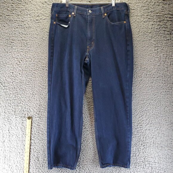 Levis Jeans Mens 38x30 Blue 550 Relaxed Fit Denim Straight Leg Classic - Picture 2 of 13